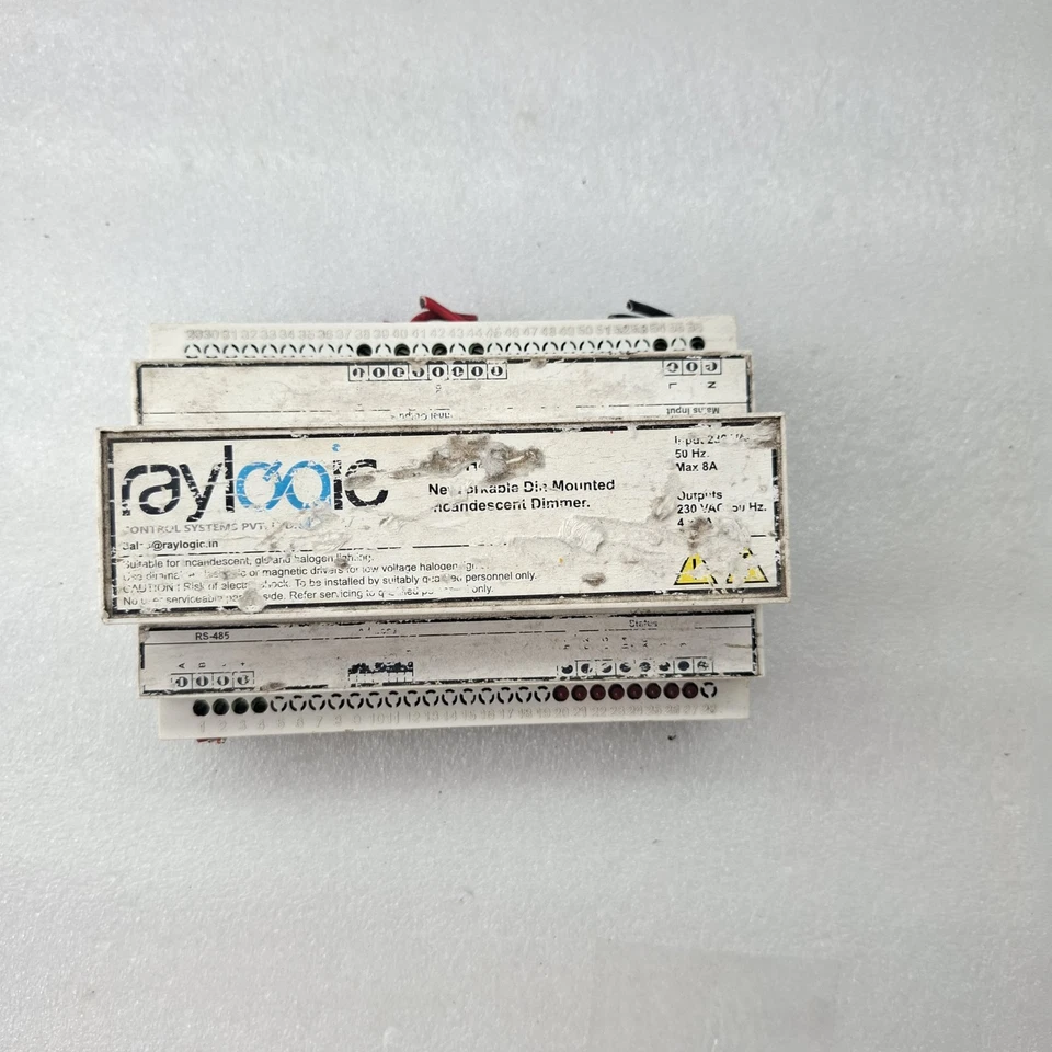 Raylogic DIN-H42-R02-F5.0 Networkable Din Rail Incandescent Dimmer 230VAC 8A